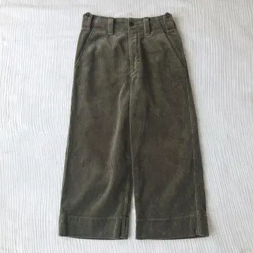 MHL 마가렛호웰 코듀로이 와이드 팬츠 카키 M 일본제