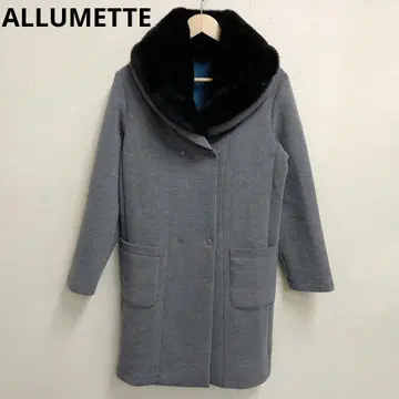 D334 ALLUMETTE 퍼 칼라 맨투맨 원단 자켓
