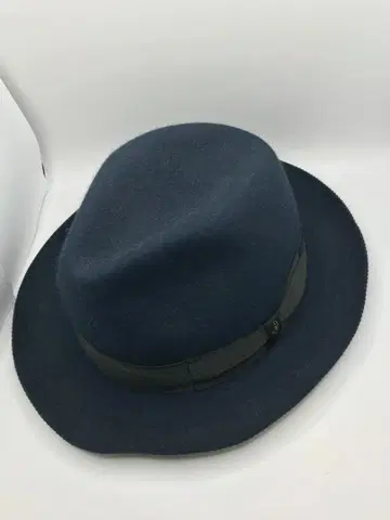 TESI 페도라햇 토끼털 네이비 로고 남성용 57cm