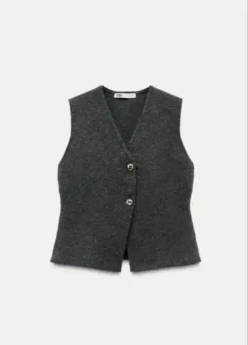 ZARA 자라 니트 베스트 그레이