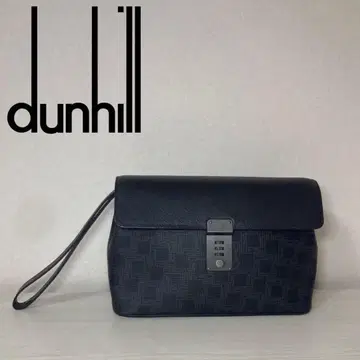 [컨디션 최상] Dunhill 클러치백 올 패턴 모노그램 PVC x 가죽