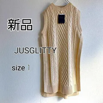 [ 택 포함 새상품 ] JUSGLITTY 저스길리티 베이지 size 1