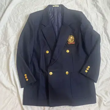 CHESTER BARRIE 골드 버튼 네이비 블레이저