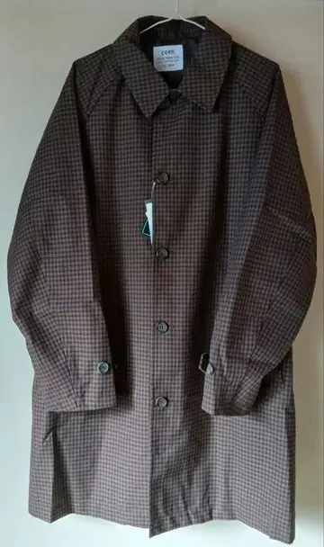 [ 미사용 새상품 ] coen 체크 발마칸 코트