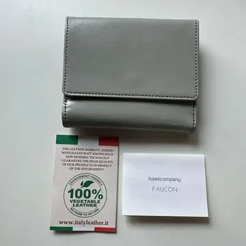 hawkcompany FAUCON 3단 폴더형 지갑 화이트 그레이