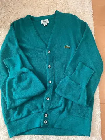 IZODLACOSTE 아이조트라코스테 아크릴 가디건 그린