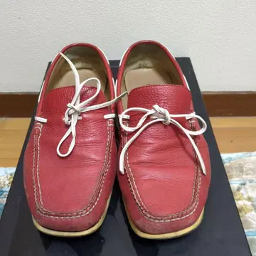 REGAL 레드 가죽 로퍼 사이즈 41