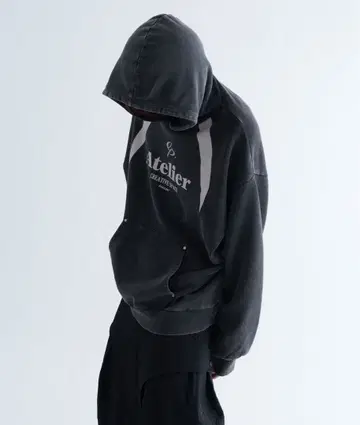 [ EPNK ] 리벳 피그먼트 후디 L 사이즈