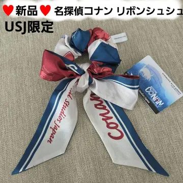 [ 새상품 ] USJ 한정판 명탐정 코난 리본 포함 스크런치 에도가와