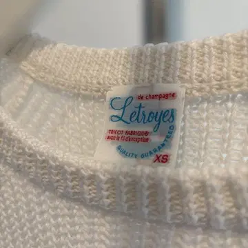 Letroyes 화이트 니트 XS