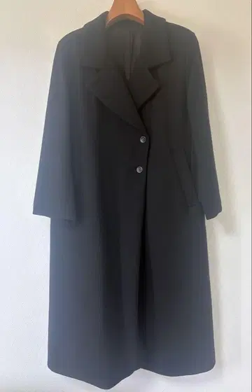 블랙 롱 코트