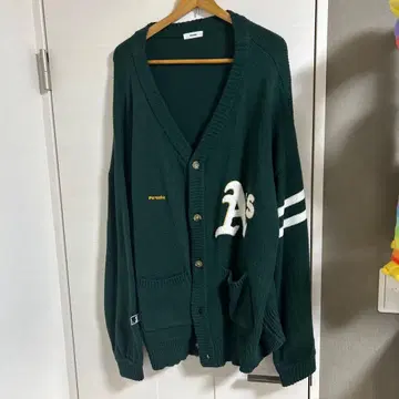 Perushu MLB 콜라보 가디건 그린