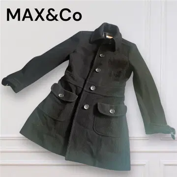 MAX&Co 맥스앤코 울 코트 아우터 블랙 롱 38