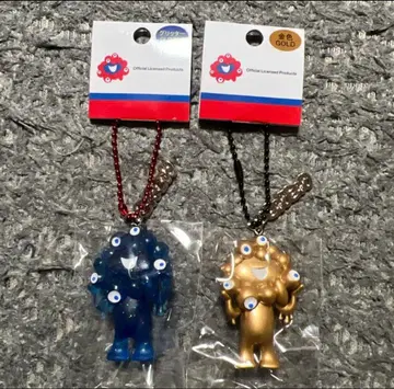 오사카 간사이 엑스포 먀쿠먀쿠 입체 PVC 키링 2개 세트