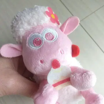 양 봉제 인형 핑크 양 Shaun the Sheep 꽃 케이크