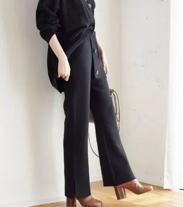 저널 스탠다드 코튼 캐시미어 스무스 팬츠 블랙