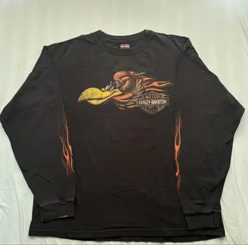 Harley-Davidson 블랙 롱 슬리브 T셔츠 XL