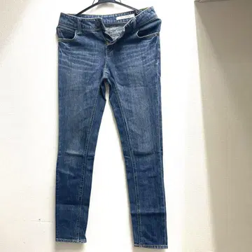 300 네이비 내추럴 스키니 데님 데님 블루 27인치