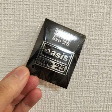 완판템! oasis live '25 핀 배지 핀즈