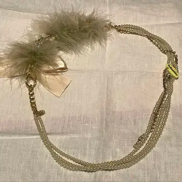 GURI GURI 목걸이 펄 리본