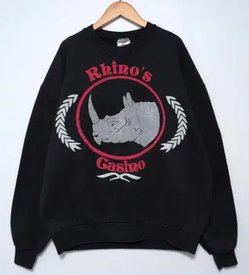 Rhino's Casino JERZEES USA 맨투맨 XL