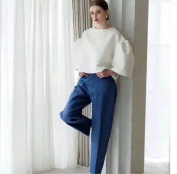 새상품 liten 리텐 YOKUBARI Wide Pants 블루 2