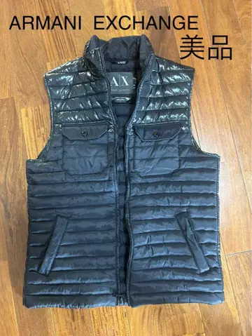 ARMANI EXCHANGE 블랙 다운 베스트