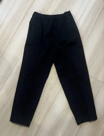 JIL SANDER 테이퍼드 팬츠 44 블랙