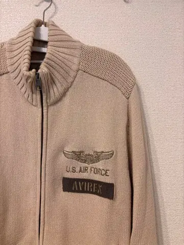 AVIREX U.S. AIR FORCE 점퍼 집업 베이지