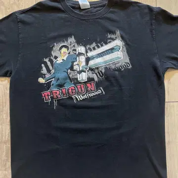 00s ANIME TEE TRIGUN 트라이건 울프우드 애니메이션 T