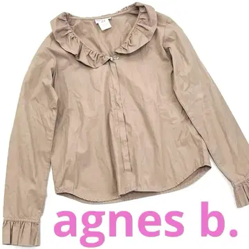 agnes b. 프릴 칼라 블라우스 집업