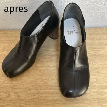 미사용급 아프레(apres) 소가죽 부츠 힐