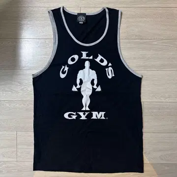 골드짐 링거 탱크탑 골드짐 블랙
