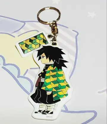 귀멸의 칼날 토미오카 기유 리플렉트 키링