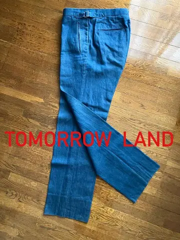 TOMORROW LAND 파랑 데님 스트레이트 팬츠 사이즈 46