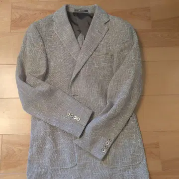 Aquascutum 그레이 계열 체크 무늬 비즈니스 자켓