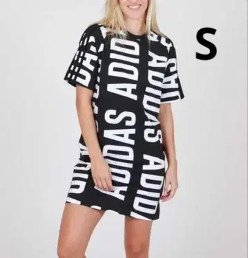 S 블랙 블랙 올 패턴 아디다스 원피스 티셔츠