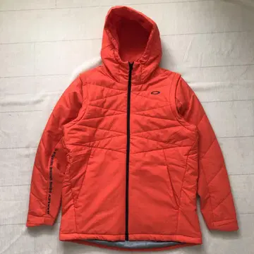 오클리 패딩 자켓 골프웨어 오렌지 XL