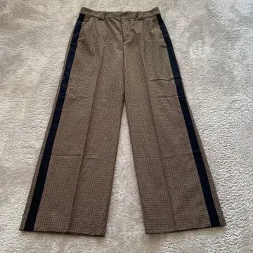 ZARA 체크 와이드 팬츠 M 사이즈 28