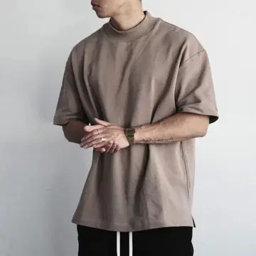 피봇 모크넥 티셔츠 XL 컬러 TAN