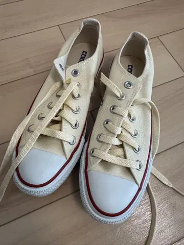 CONVERSE 크림색 스니커즈 23.5