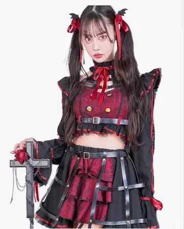 마리문 뱀파이어 코스프레 빨간색