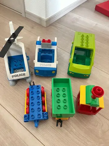 레고 듀플로 세트 집 경찰서 호빵맨