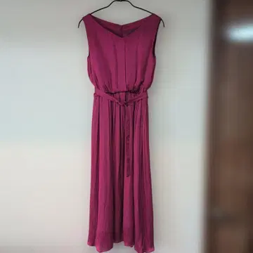 allureville 핑크 슬리브리스 롱 원피스 사이즈 1