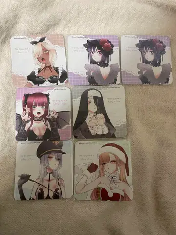 그 비스크 돌은 사랑을 할 거야! 반점 코스터 세트