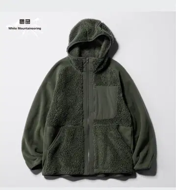 새상품 유니클로 UNIQLO 플리스 풀 집업 후드티 XL