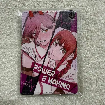 레어 체인소 맨 마키마 & 파워 간호사 가죽 패스 케이스 원작 그림