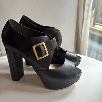 Michael Kors 블랙 오픈토 하이힐