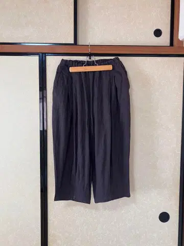 크롭 와이드 팬츠