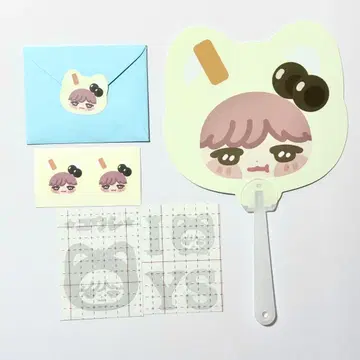 NCT WISH 반사 스티커 유우시 다님 부채